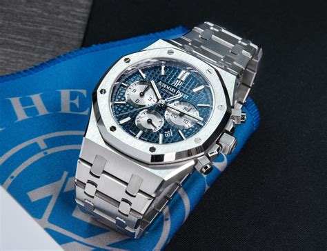 audemars piguet royal oak 41mm blue dial|Audemars Piguet royal oak movement.